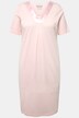 Chemise de nuit avec décolleté en V et manches courtes, détails en satin