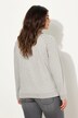 Sudadera, remaches decorativos, oversize, cuello redondo, manga larga
