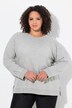 Sudadera, remaches decorativos, oversize, cuello redondo, manga larga