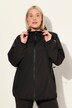 Veste de pluie imperméable, avec fermeture à glissière à double sens et pochette de rangement