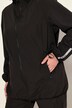Veste de pluie imperméable, avec fermeture à glissière à double sens et pochette de rangement