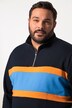 Boston Park sweatshirt, bred stripe, ståkrage, opptil 84/86