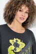 Shirt, patchprint, ronde hals, 3/4-mouwen, rolranden