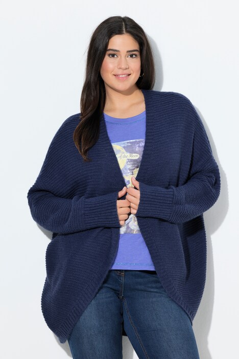 Vest, egg-shape, wolgehalte, open model