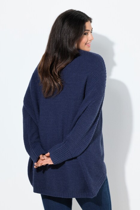 Vest, egg-shape, wolgehalte, open model