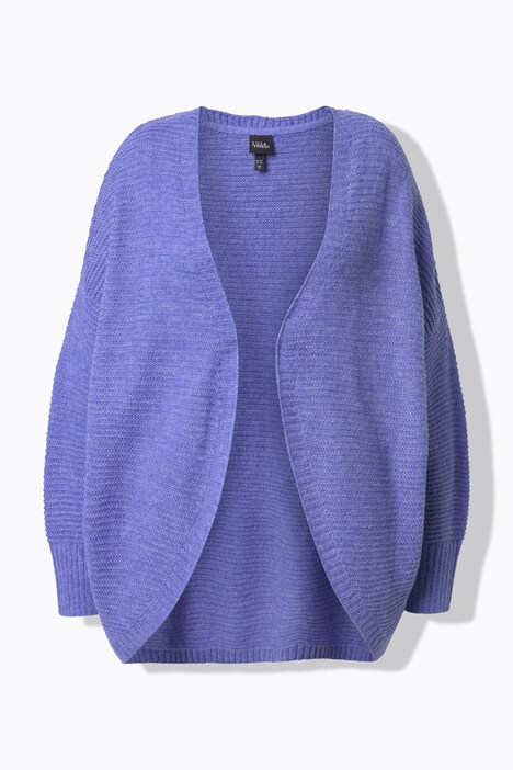 Vest, egg-shape, wolgehalte, open model