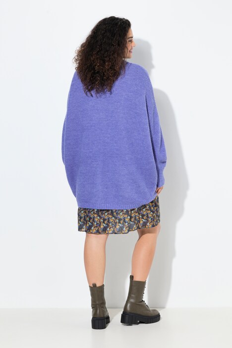 Vest, egg-shape, wolgehalte, open model