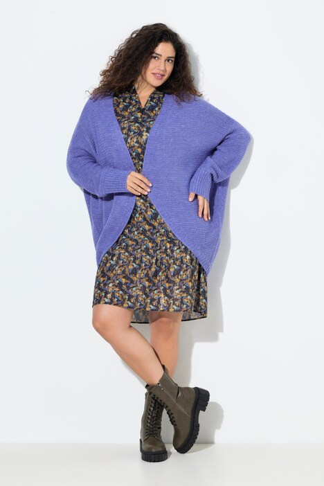 Vest, egg-shape, wolgehalte, open model