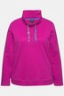 Stand-Up Collar Long Sleeve Sweatshirt