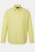 Camicia Boston Park in misto lino con vestibilità comoda, righe, colletto ad apertura inglese e maniche lunghe, fino alla tg. 8XL