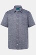 Košile Boston Park, lněná směs, krátké rukávy, pruhy, Kent límeček, Comfort střih, do 8XL