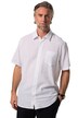 Košile Boston Park, lněná směs, krátké rukávy, pruhy, Kent límeček, Comfort střih, do 8XL
