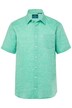 Košile Boston Park, lněná směs, krátké rukávy, pruhy, Kent límeček, Comfort střih, do 8XL