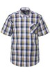 Kostkovaná košile Boston Park, krátké rukávy, límeček s knoflíky, Comfort střih, do 8XL