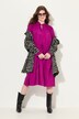 Ruffle Collar Long Sleeve A-Line Dress