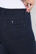 Jeans modello Sarah con pallini, taglio aderente e gamba conica