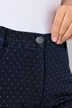 Jeans modello Sarah con pallini, taglio aderente e gamba conica