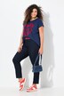 Jeans modello Sarah con pallini, taglio aderente e gamba conica