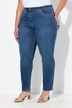 Jean Mom jambe large, rivets fantaisie et taille confortable