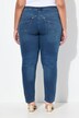 Jean Mom jambe large, rivets fantaisie et taille confortable