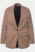 Blazer, rutemønster, krage med slag, klafflommer