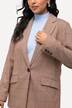 Blazer, rutemønster, krage med slag, klafflommer