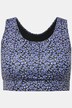 Soutien-gorge de sport avec coques souples amovibles, imprimé léopard
