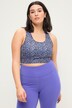 Soutien-gorge de sport avec coques souples amovibles, imprimé léopard
