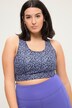 Soutien-gorge de sport avec coques souples amovibles, imprimé léopard
