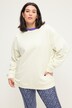 Sweat-shirt oversized avec gaufrage au dos et manches longues ballon
