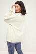 Sweat-shirt oversized avec gaufrage au dos et manches longues ballon