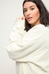 Sweat-shirt oversized avec gaufrage au dos et manches longues ballon