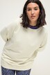 Sweat-shirt oversized avec gaufrage au dos et manches longues ballon