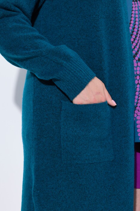 Lang vest, open model, V-hals