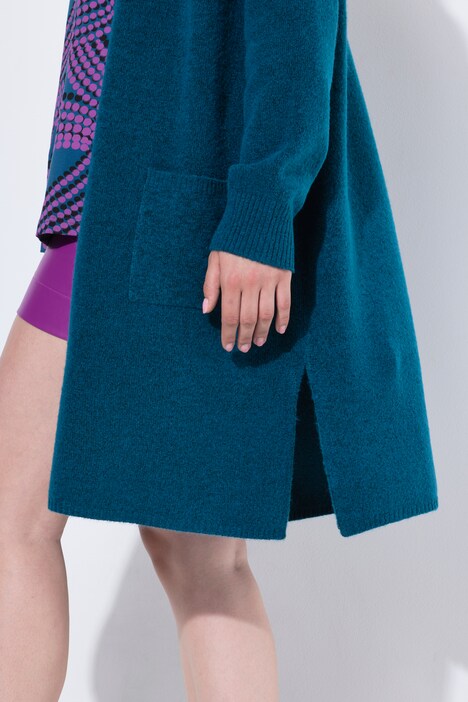 Lang vest, open model, V-hals