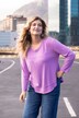 Shirt, gelaagde look, ronde hals, lange mouwen