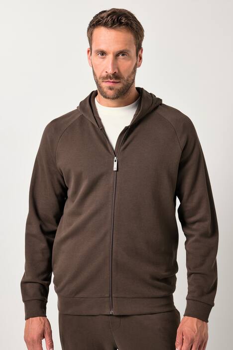 JP AWARE loungewear capuchonjas, duurzaamheid, GOTS-gecertificeerd biologisch katoen, tot 8XL