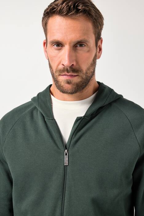 JP AWARE Loungewear-Kapuzenjacke, Nachhaltigkeit, GOTS zertifizierte Biobaumwolle, bis 8 XL