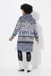 Sudadera con capucha, rayas estampadas, capucha, manga larga
