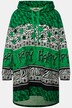 Sudadera con capucha, rayas estampadas, capucha, manga larga