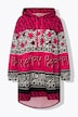 Sudadera con capucha, rayas estampadas, capucha, manga larga