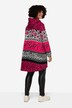 Sudadera con capucha, rayas estampadas, capucha, manga larga
