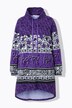 Sudadera con capucha, rayas estampadas, capucha, manga larga