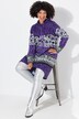 Sudadera con capucha, rayas estampadas, capucha, manga larga
