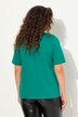 T-shirt avec broderies, col en V et manches courtes. Coupe Classic Fit.