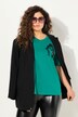 T-shirt avec broderies, col en V et manches courtes. Coupe Classic Fit.