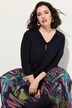 Shirt, gedrapeerde halslijn, classic, 3/4-mouwen