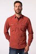 Chemise en toile JP 1880, manches longues et col Kent, coupe Modern Fit - jusqu'au 8 XL