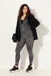Legging, leopatroon, smalle pijpen, mesh-zoom