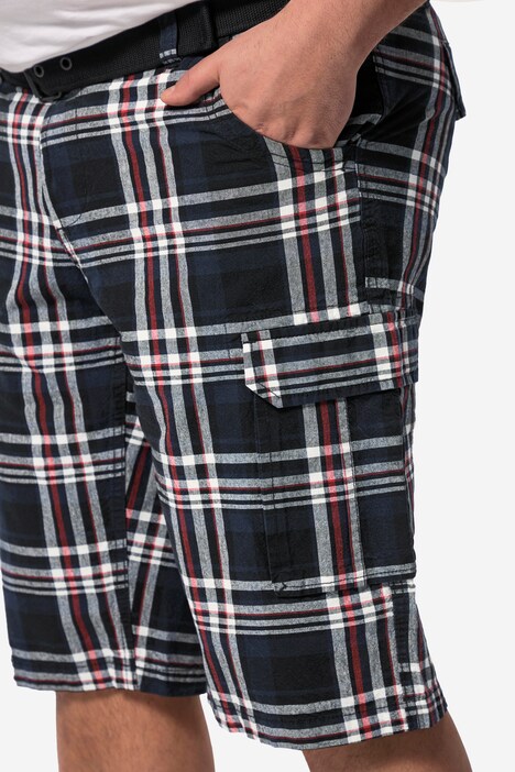 Boston Park bermudas cargo, cuadros, hasta la talla 74